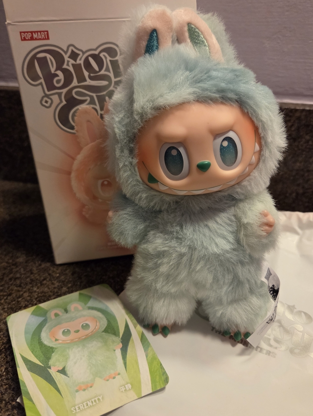 Unopened Pop Mart Big Into Energy Serenity Plush Vinyl Figure - Mint Green